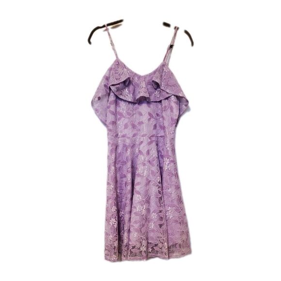 Midi Length Cocktail Dress Purple Fairy Romantic Coquette Tea Med Party A Line - Picture 1 of 6